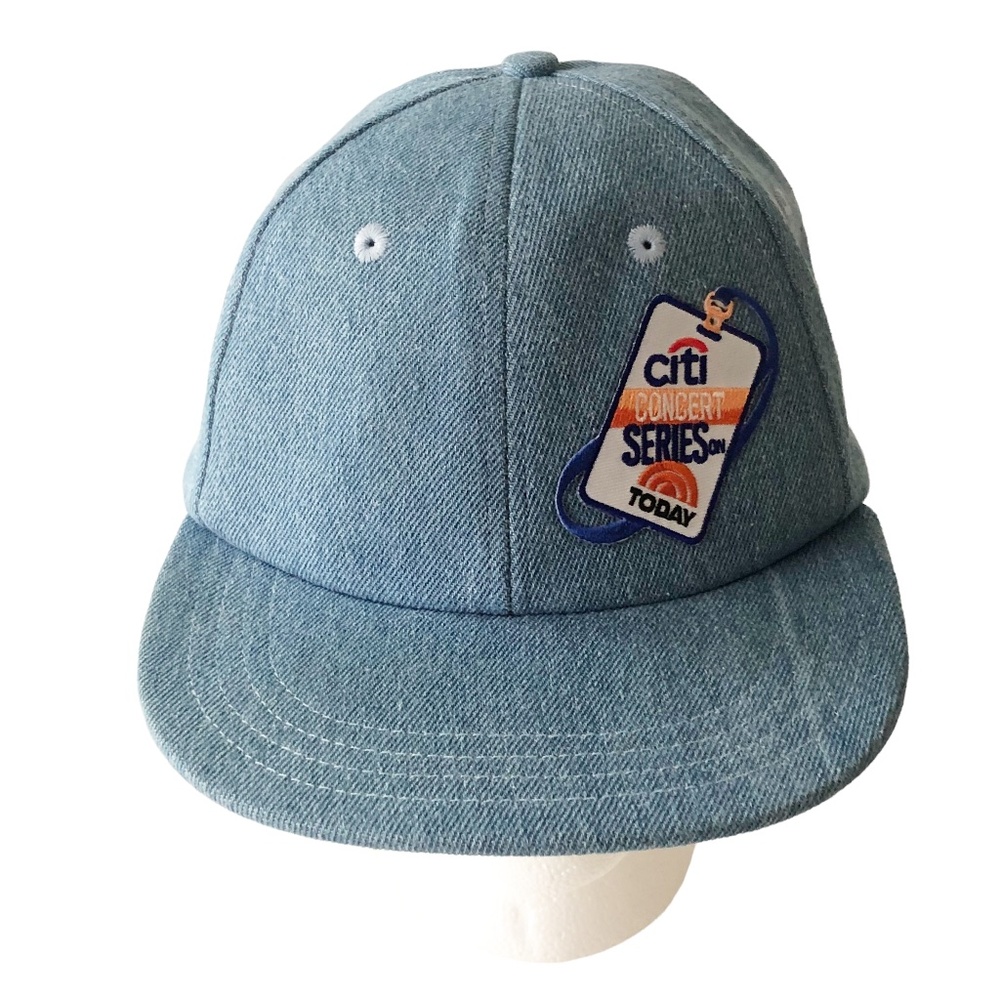 VTG Citi Concert Series Today Show Denim Cap Hat w Backstage Pass Patch Made USA